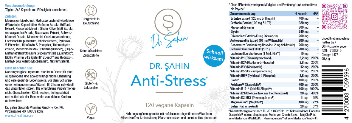 Dr. Şahin Anti-Stress*